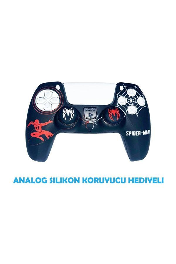 PS5 Dualsense Spider Man 2  Koruyucu Silikon Kılıf + Analog silikon Koruyucu - Image 1
