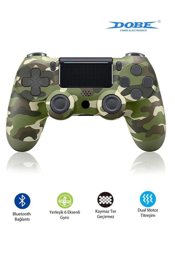 PS4-PC-Android BOX-Android-IOS Telefon Tablet Uyumlu Titreşimli Bluetooth Oyun Kolu - Image 1