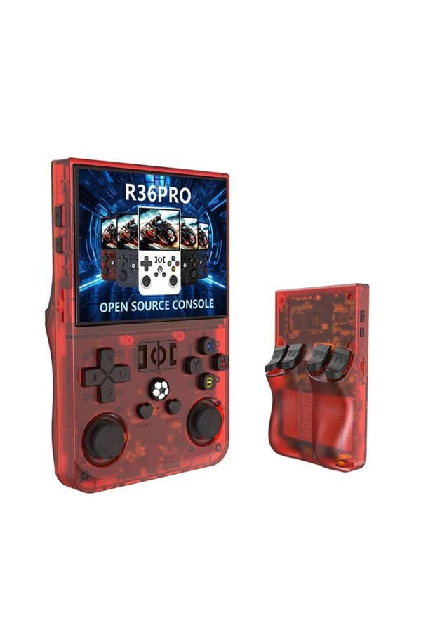 R36PRO Retro Video Oyun Konsolu Linux Sistemi 3.5 Inç IPS Ekran 64 GB Taşınabilir El Konsolu - Image 1
