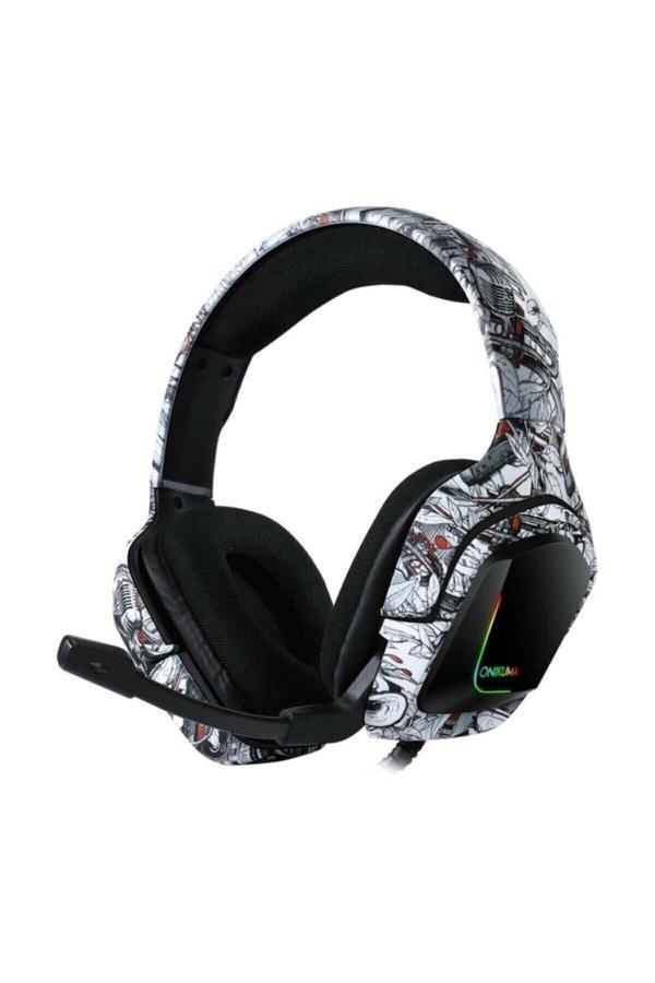 Onikuma K20 Gaming Kulaklık Kamuflaj Gri - Image 1