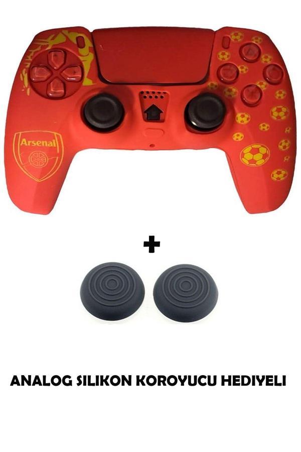 PS5 Dualsense Futbol Takımı Temalı Koruyucu Silikon Kılıf + Analog silikon Koruyucu - Image 1