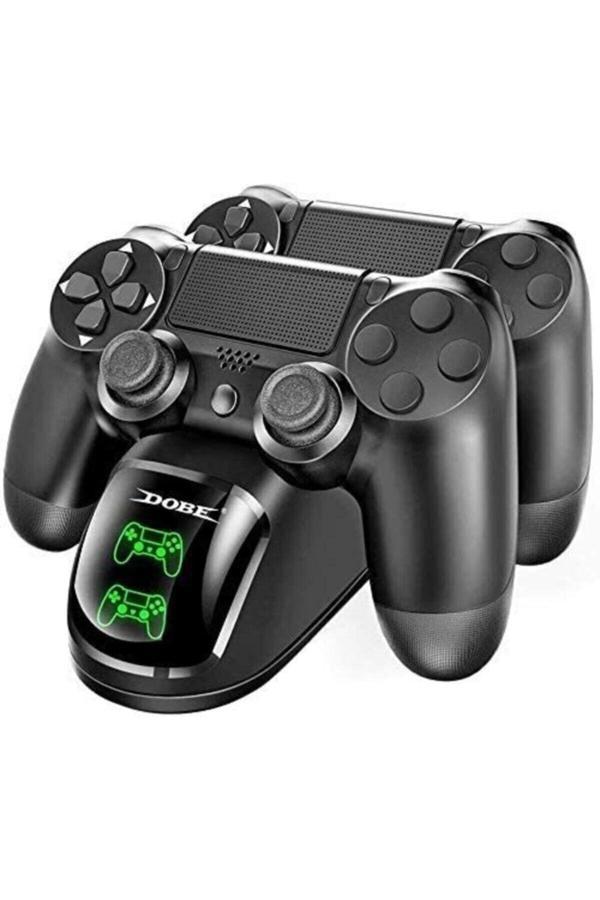 Ps4 Slim Pro Dual Charging Dock Göstergeli Şarj Istasyonu Playstation 4 Göstergeli Pinli Dock Uyumlu - Image 1