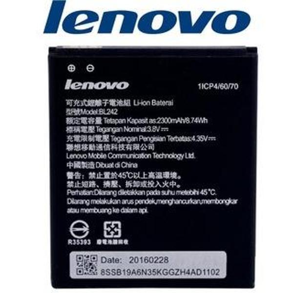 Lenovo A6000 / Vibe C Batarya Pil  BL242 - Image 1