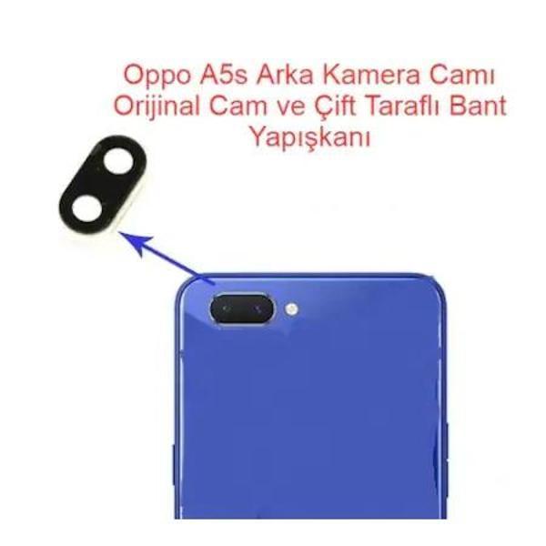 Oppo A5s Kamera Lens Camı+ Yapışkan - Image 1