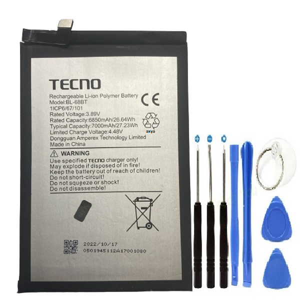 Tecno Pova Neo 2 Pil Batarya BL-68BT + Tamir Set 6850 mAh - Image 1