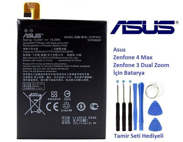 ASUS ZENFONE 4 MAX C11P1612 BATARYA PİL ve TAMİR SETİ - Image 1
