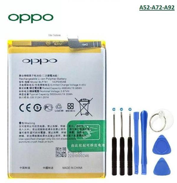 Oppo A52-A72-A92 Pil Batarya BLP781 + Tamir Seti - Image 1