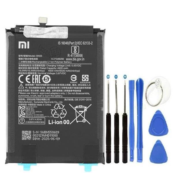 Xiaomi Redmi Note 9S Pil Batarya + Tamir Seti BN55 5020 mAh - Image 1