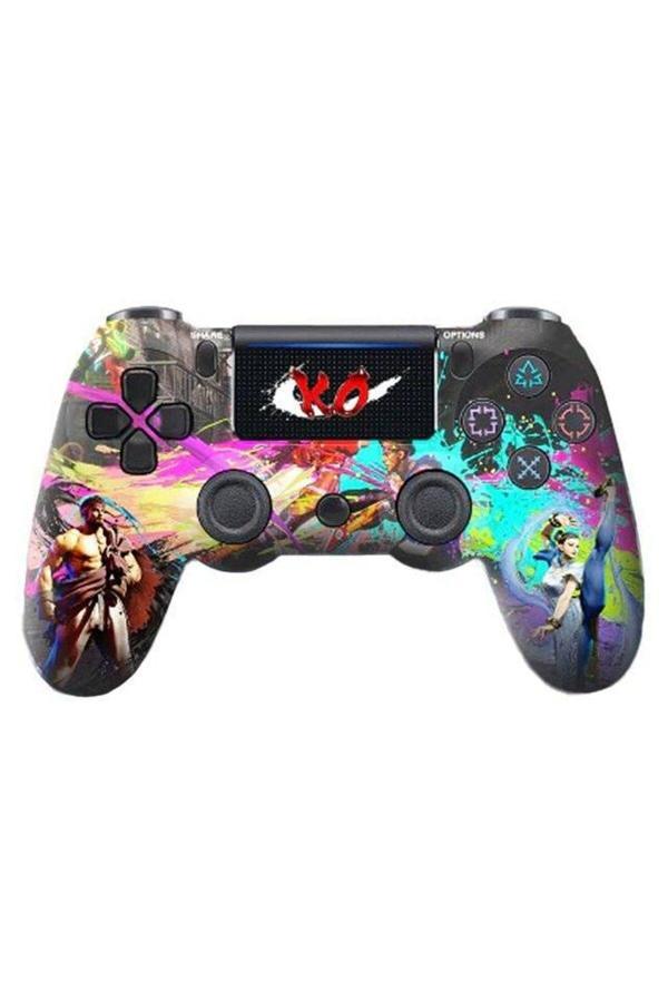 PS4-PC-Android BOX-Android-IOS Telefon Tablet Uyumlu Street Fighter Tema Titreşim Bluetooth Gamepad - Image 1