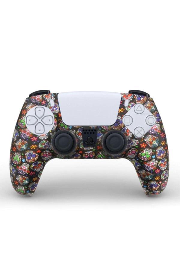 Ps5 Controller Kuru Kafa Serisi Desenli Koruyucu Silikon Kılıf - Image 1