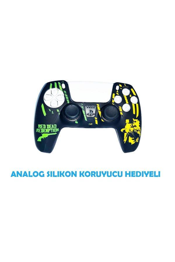 PS5 Dualsense Red Dead Redemption  Koruyucu Silikon Kılıf + Analog silikon Koruyucu - Image 1