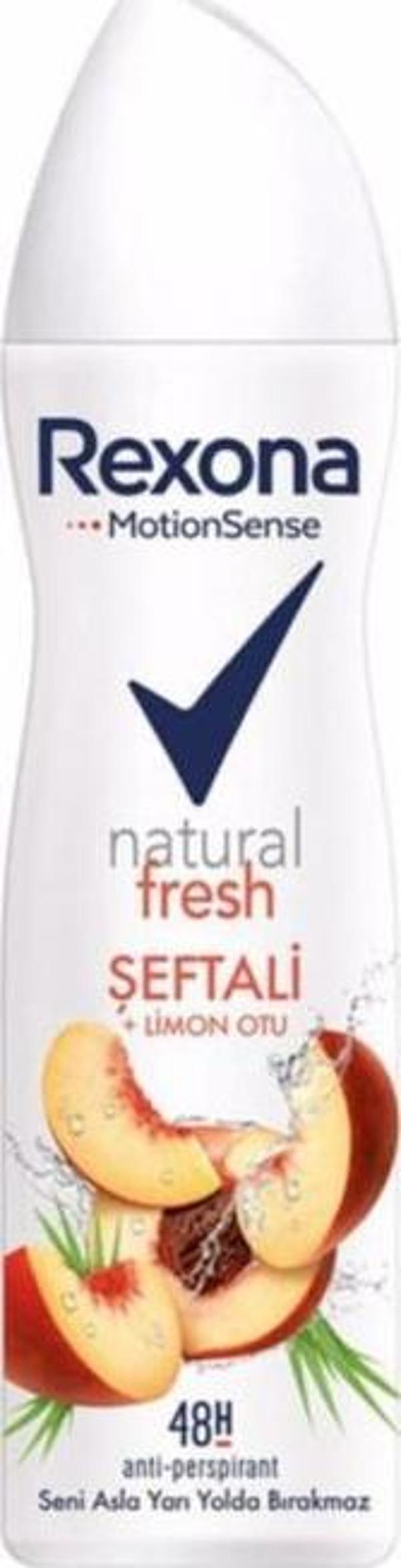 Rexona Natural Fresh Şeftali & Limon Otu 150 Kadın Beyaz Deodorant 150 ml - Image 1