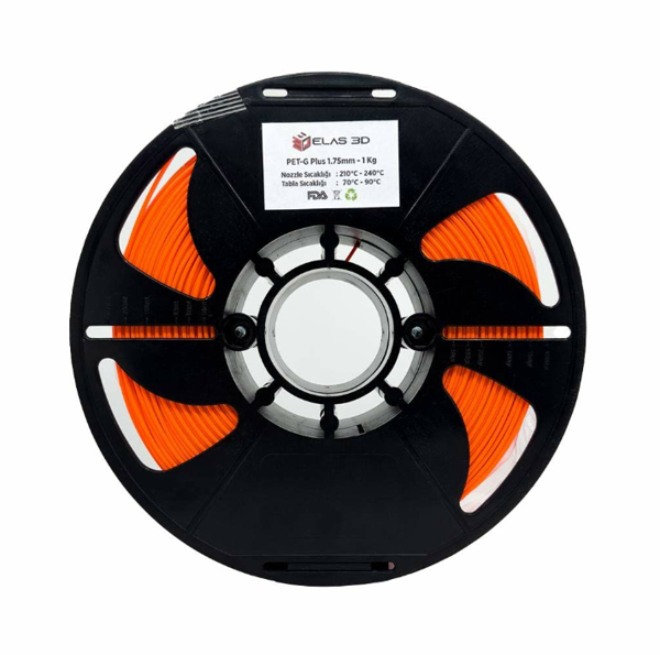 Elas PETG Plus Filament Turuncu 1.75mm 1Kg - Image 1
