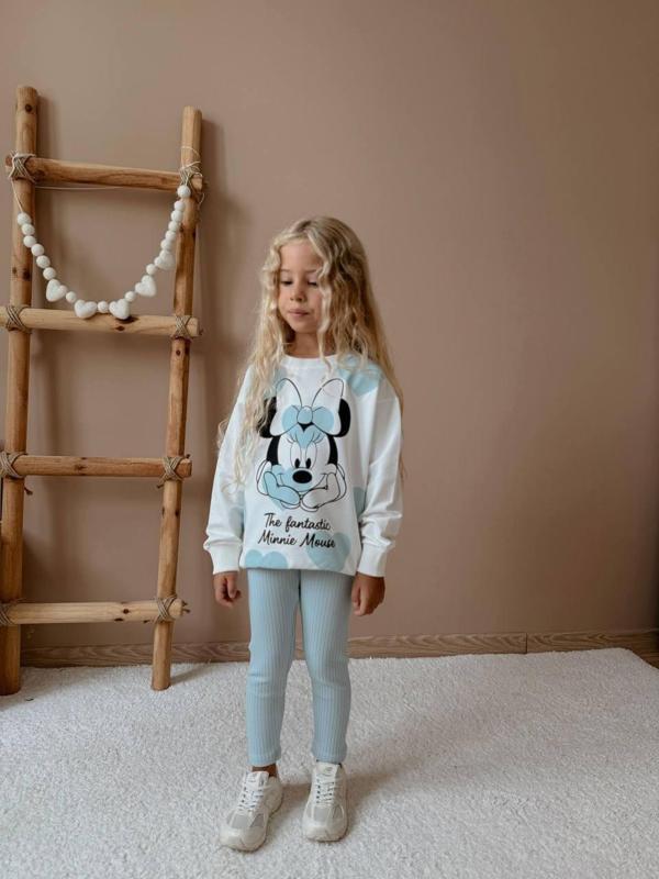KIZ ÇOCUK MİNNİE MODELLİ TAYTLI TAKIM - Image 1