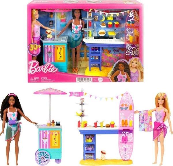 Mattel Oyuncak Barbie Brooklyn Ve Malibunun Sahildeki Yiyecek Standı Mtl-Hnk99 - Image 1