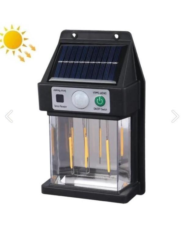 Güneş Enerjili Hareket Sensörlü Duvar Lambası - Image 1