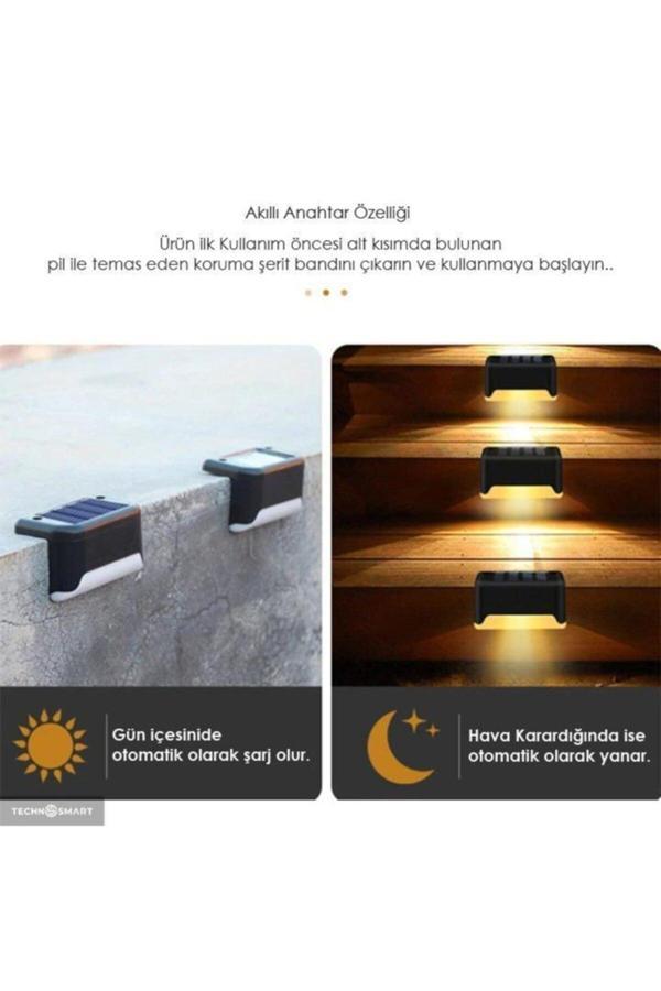 WaterProof Solar Merdiven Lambası 4 Adet - Image 1