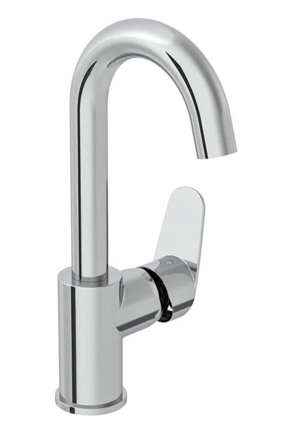 Lavabo Bataryası, Flow Round, Döner Borulu, Krom, A43152 - Image 1