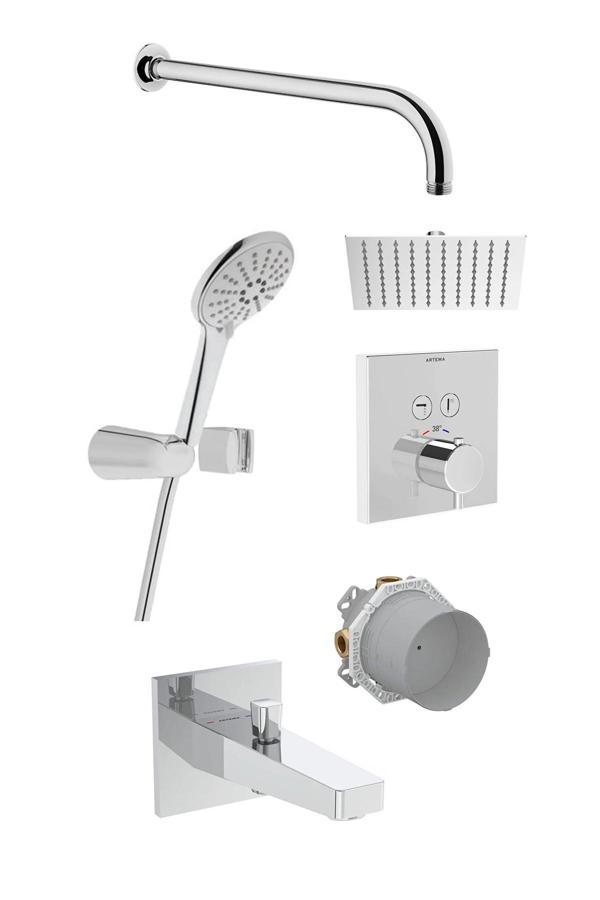 A49294 ROOT S AQUA CONTROL TERMOSTATİK ANKASTRE DUŞ SETİ - Image 1