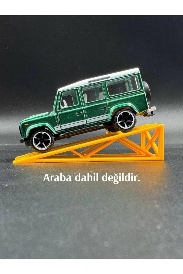3D Atelier 1:64 Ölçek Araba Rampası - Sarı - Image 1