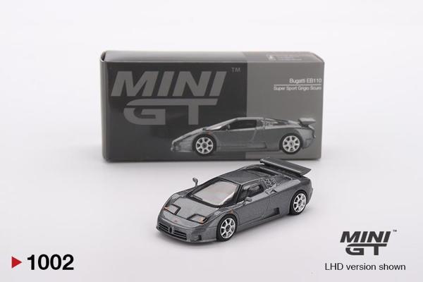 Mini GT Bugatti EB110 Super Sport Grigio Scuro 1002 - Image 1