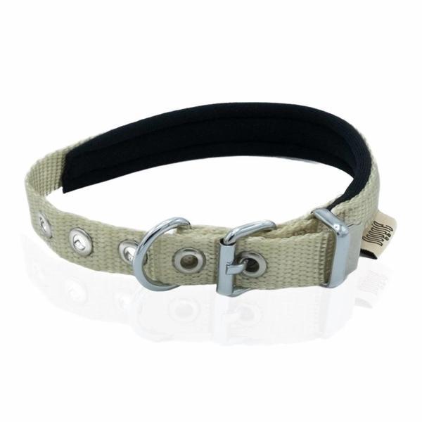 Doggie Softlu Köpek Boyun Tasması 2 cm x 45 cm Haki - Image 1