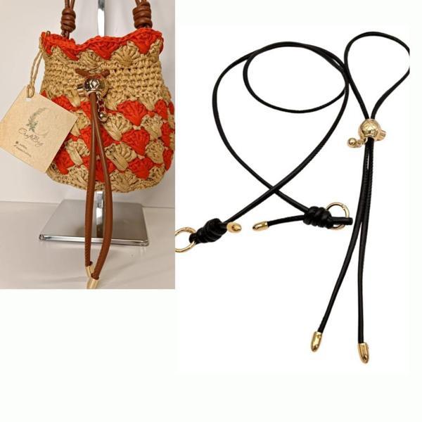 Angel Çanta Aksesuar Düğüm Model Büzgülü Çanta Seti Siyah - Image 1