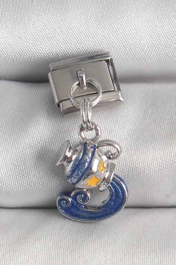 316L Çelik Gümüş Renk Sallantı Kova Burç Model Nomination Charm - Image 1