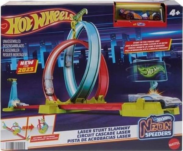 Mattel Oyuncak Hot Wheels Neon Yarışlar Çifte Çemberde Yarış Seti Mtl-Hpc05 - Image 1