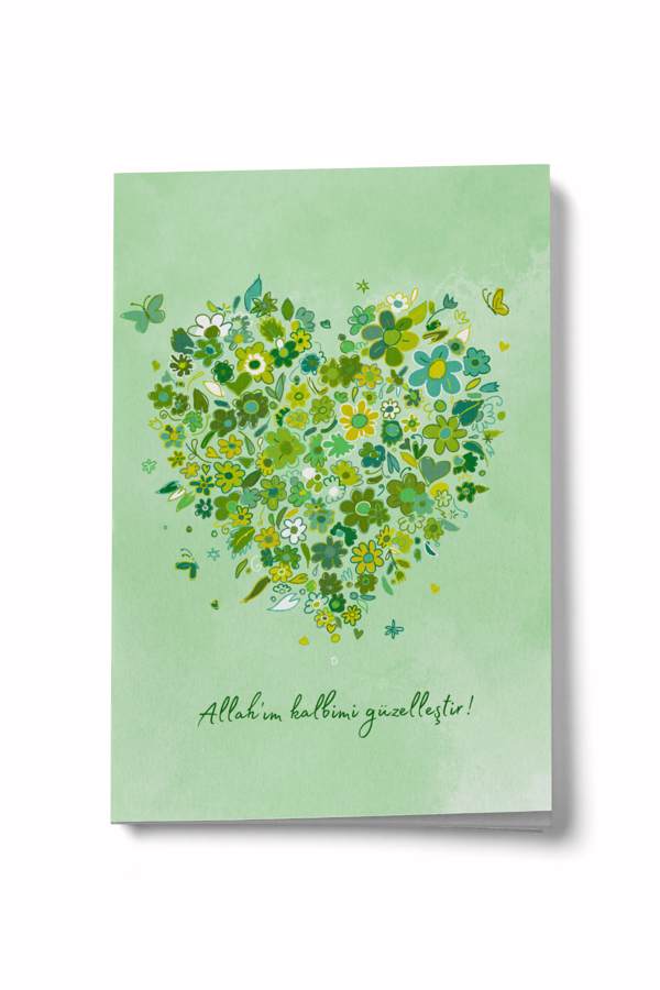 Allah'ım Kalbimi Güzelleştir Mini Defter - Image 1
