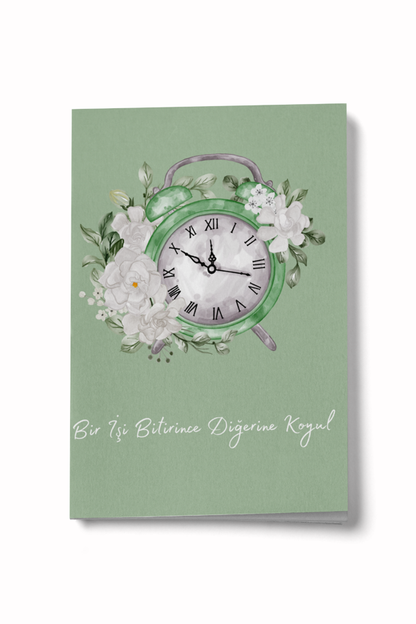 Bir İşi Bitirince Diğerine Koyul Mini Defter - Image 1