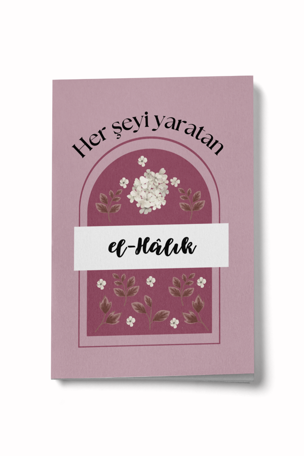 Esmaül Hüsna Serisi- El Halık Mini Defter - Image 1
