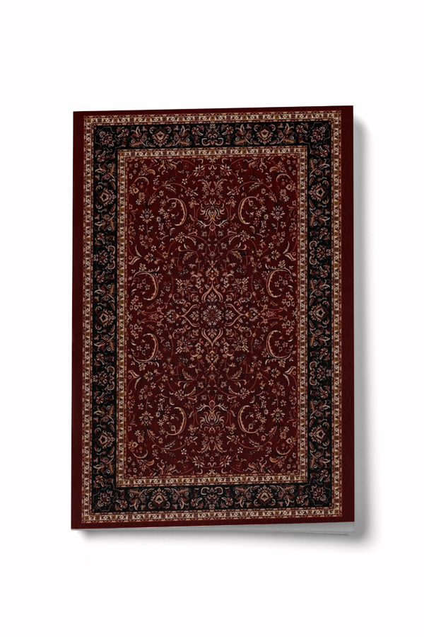 Etnik Desen Serisi 3 - Bordo Mini Defter - Image 1