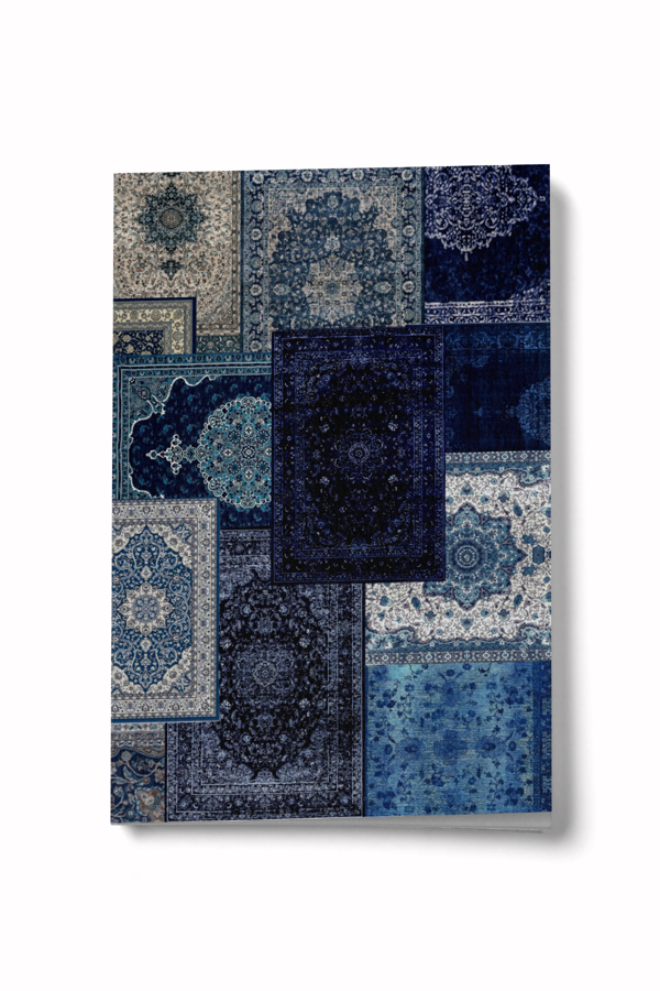 Etnik Kolaj Serisi 1 - Mavi Mini Defter - Image 1
