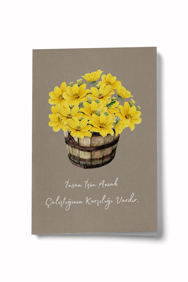 İnsan İçin Ancak Çalıştığının Karşılığı Vardır Mini Defter - Image 1
