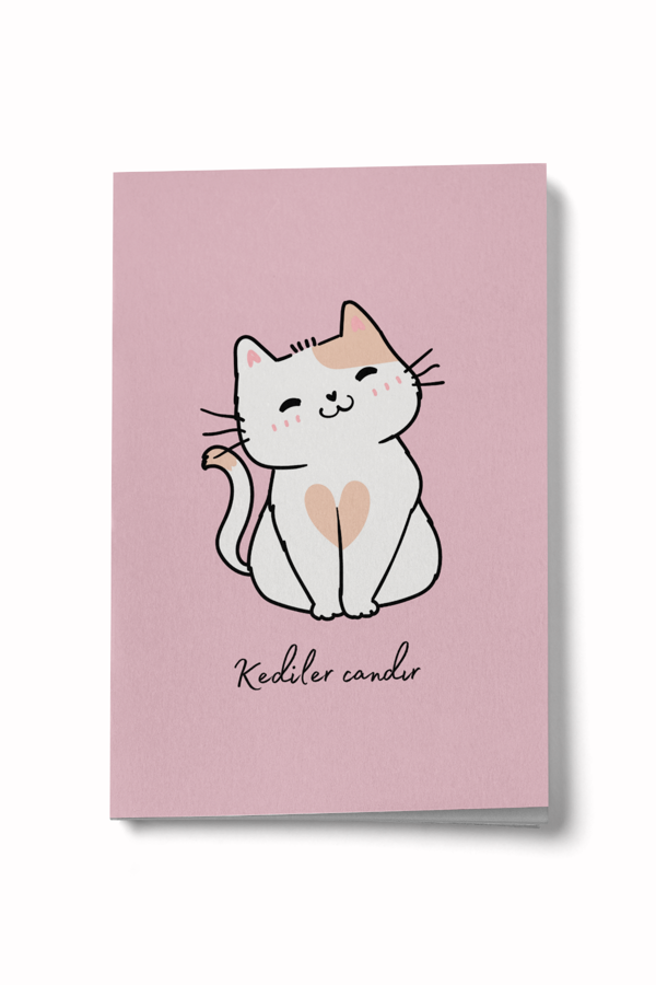 Kediler Candır Mini Defter - Image 1