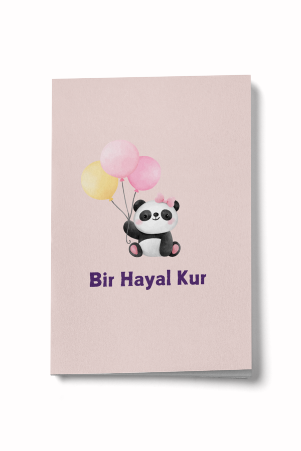Panda Serisi - Bir Hayal Kur Mini Defter - Image 1