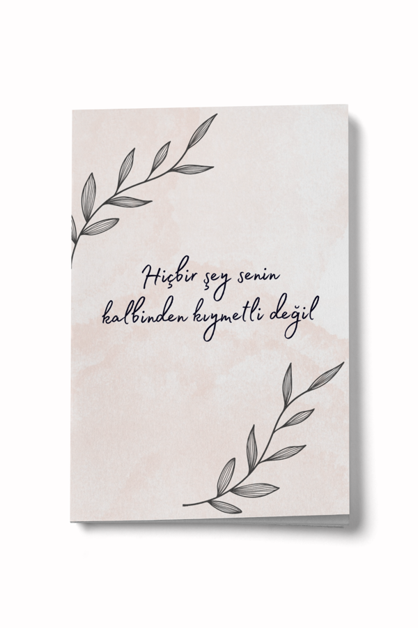 Senin Kalbinden Kıymetli Değil Mini Defter - Image 1
