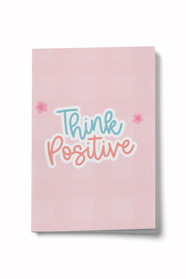 Think Positive Mini Defter - Image 1