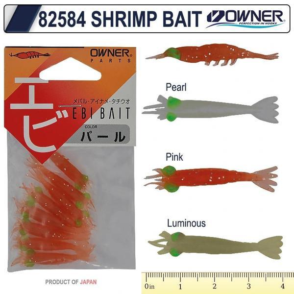 Owner 82584 Shrimp Bait LRF Silikonu RENK: Pearl - Image 1