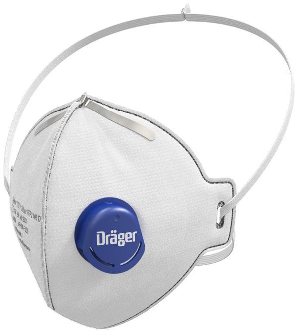 Dräger X-plore® Aktif Karbonlu 1720 V Odour FFP2 D Ventilli Odour Toz Maskesi - Image 1