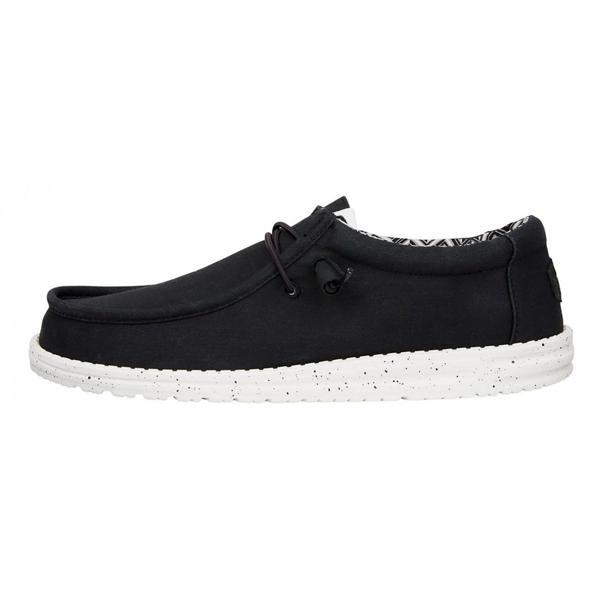 Erkek Sneaker ( Günlük) HD.40700  Hey Dude Wally Canvas 66 Black/White - Image 1
