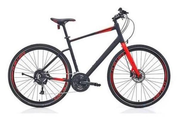 Carraro Sportive 328C Cues 18 Vites 480H Mat Siyah Kırmızı Şehir Bisikleti - Image 1