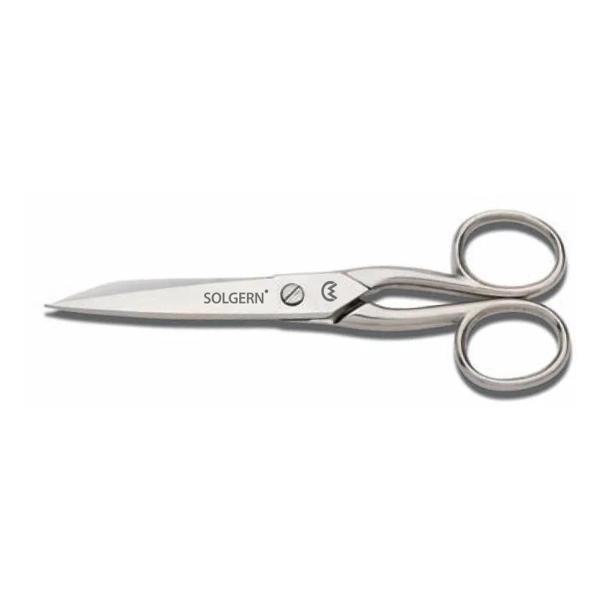 Solgern M-218 Sivri Uçlu İplik Temizleme Makası No: 5,5 İnç / 13,97 Cm - Nikel Kaplama - Image 1