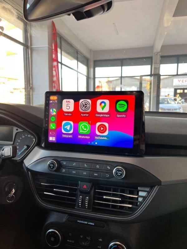 BLUEWAY FORD FOCUS 5(2019-2022)-9''ANDROİD GERÇEK 4+64 GB/4 ÇEK-1.6GHZ-ÖN KAYIT KAMERA-WİFİ-BT-KABLOSUZ CARPLAY-HD KAMERA HEDİYELİ - Image 1
