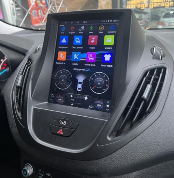 FOR-X FORD COURİER TESLA-YÜKSEK PAKET(2015-2023)-9.7''ANDROİD GERÇEK 4+64 GB ram / 4 ÇEKİRDEK 1.6Ghz / WIFI 5.0Ghz / BT 5.4-KABLOSUZ CARPLAY-HD GERİ GÖRÜŞ KAMERA HEDİYE - Image 1