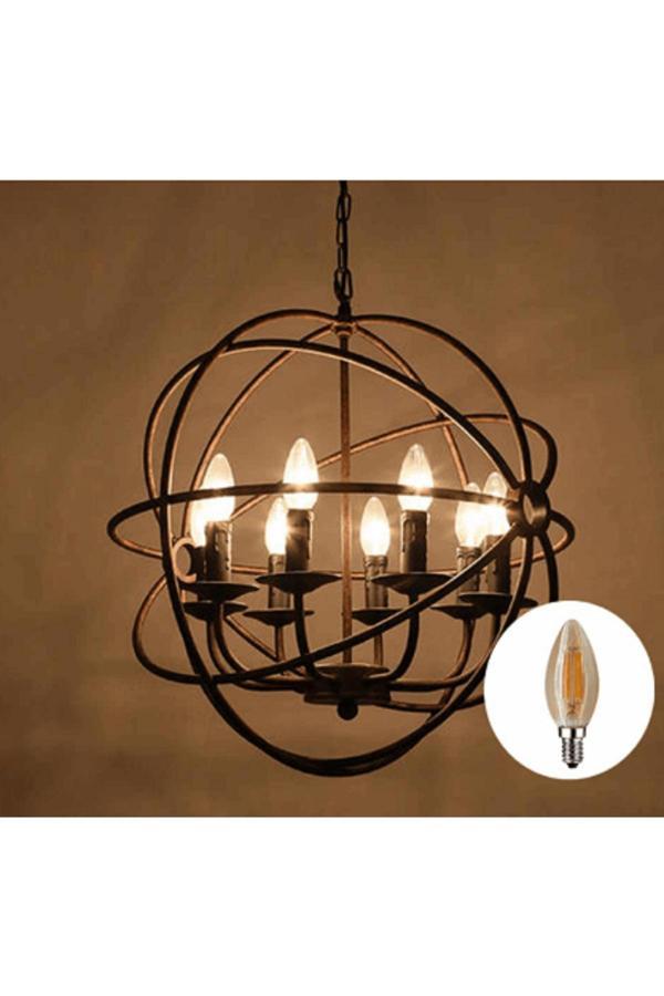 Cata 10 Adet 4W E14 2700K Amber Rustik Buji Led Ampul Ct-4280 - Image 1