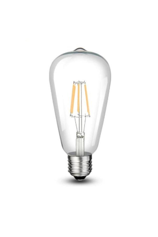 Cata 2 Adet Ct-4353 8 Watt Armut Rustik Ampul E27 Beyaz - Image 1