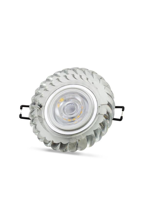 Cata 3 W Gardenya Led Cam Spot Kasası - Sarı Işık (4000K) - Yuvarlak - Sıva Altı - Ct-6600 - Image 1