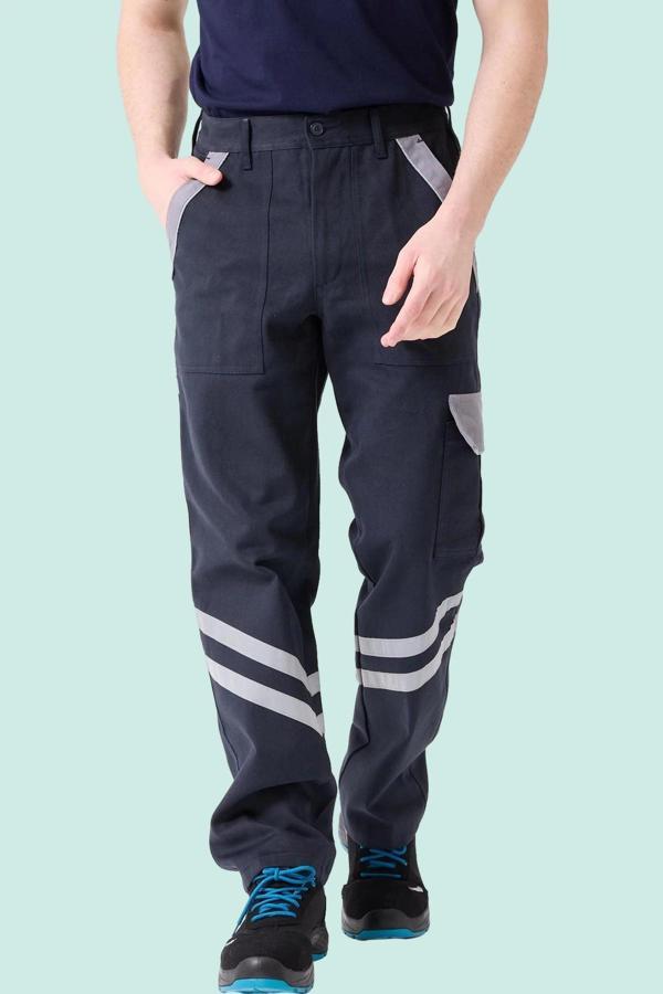 Kışlık İş Pantolonu Dayanıklı Gabardin 100 Pamuk Urtica Pantolon Rahat - Image 1